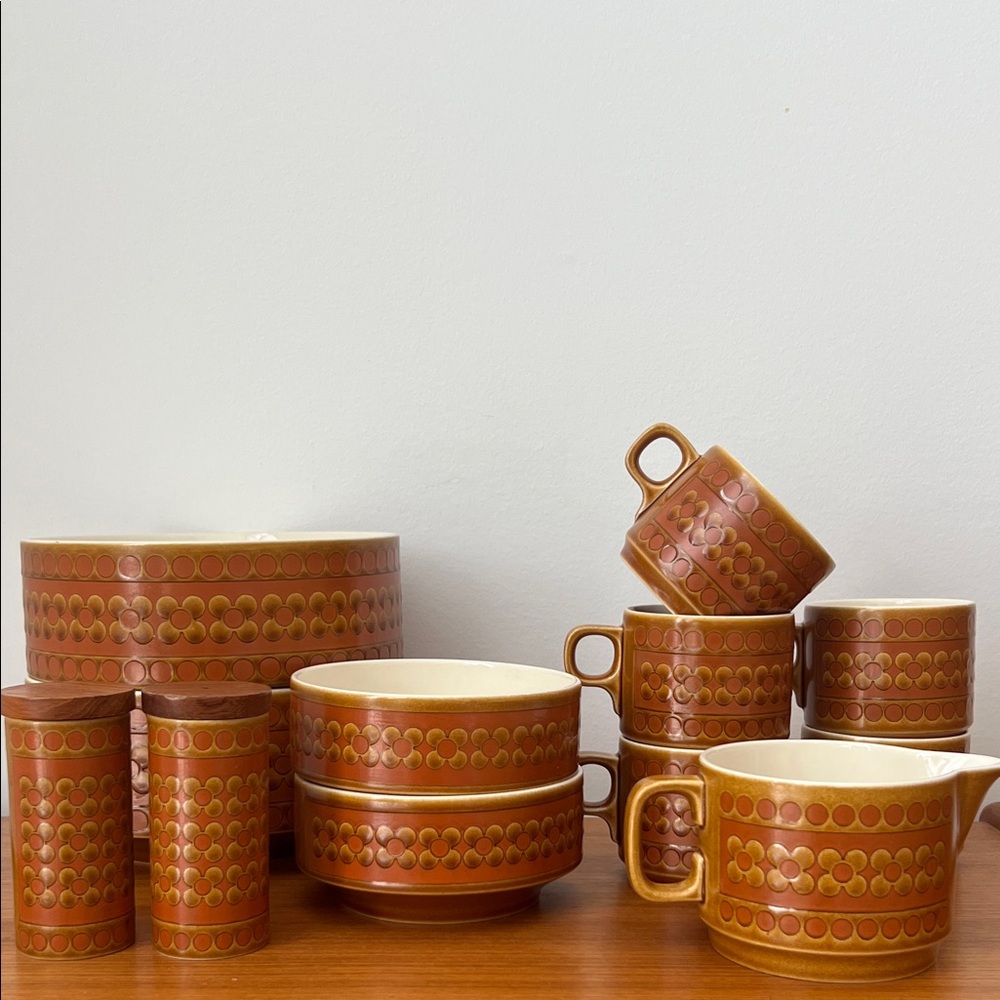 Vintage 1970s Hornsea Saffron pieces